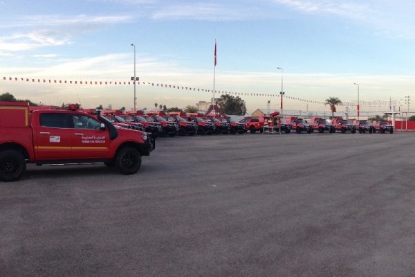 Bild: Neue Feuerwehr Pick-Ups für den tunesischen Zivilschutz